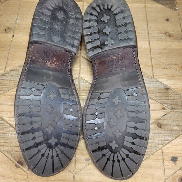 Mens Frye Brown Leather Soles Lace-Up Oxford Shoes US Men’s Size 8B Signature - Picture 8 of 12